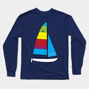 Hobie 16 Catamaran Sailboat Long Sleeve T-Shirt